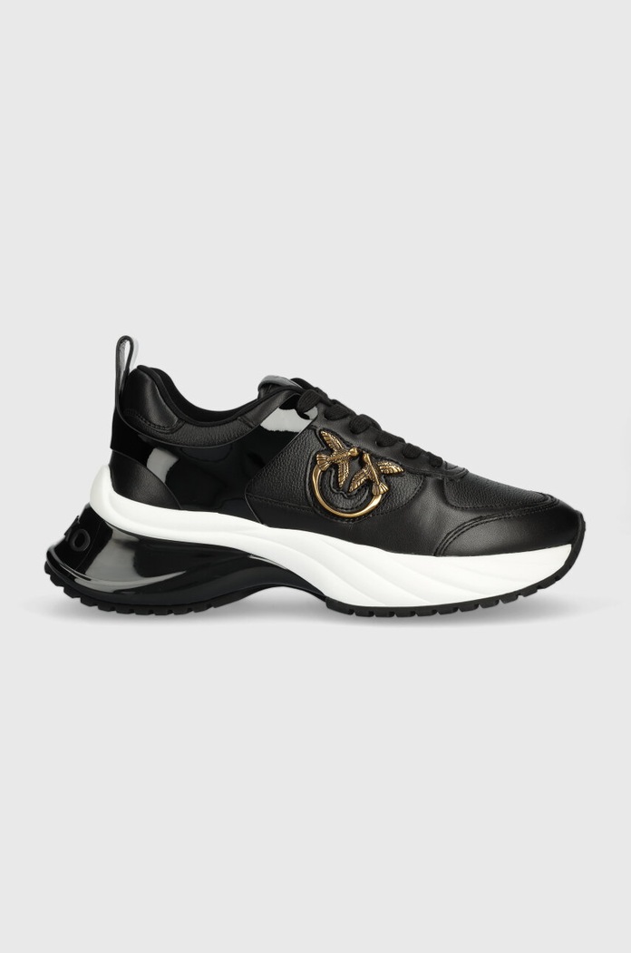 Pinko sneakersy skórzane Ariel syntetyczny czarny SS0027.P025.Z99