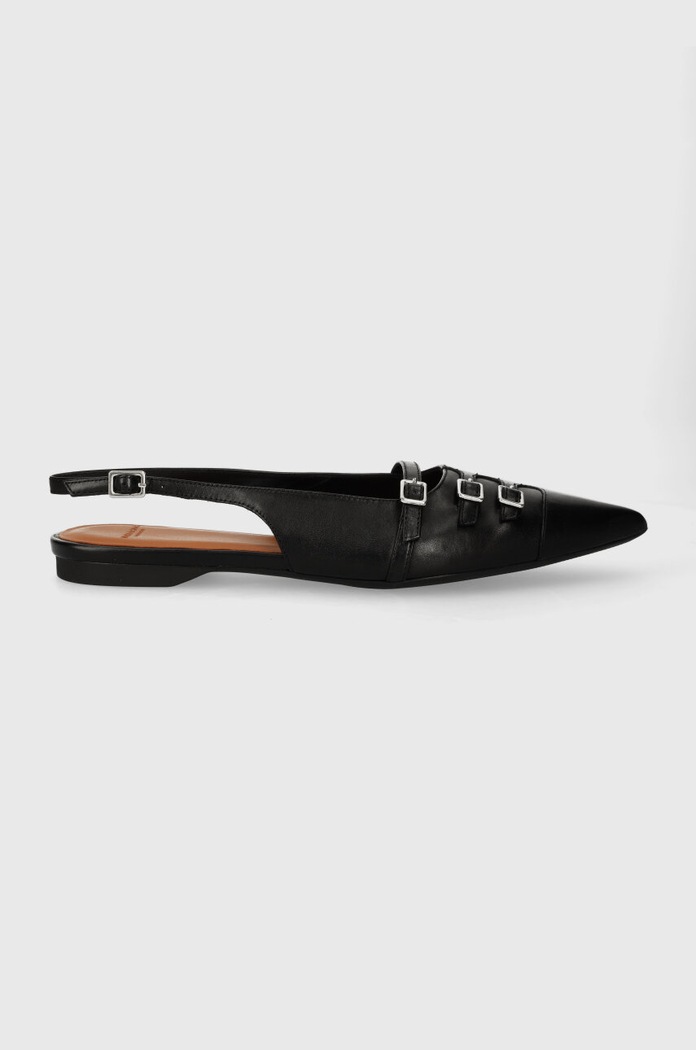 Usnjene balerinke Vagabond Shoemakers HERMINE Odprta peta črna 5533.101.20