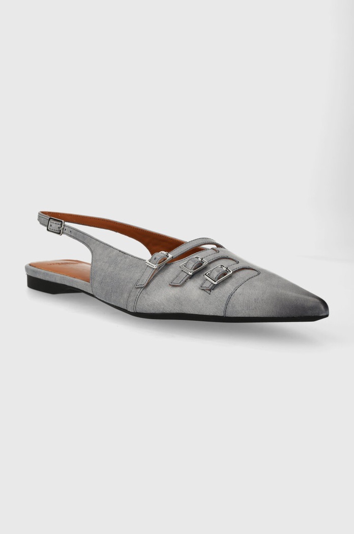 Vagabond Shoemakers baleriny skórzane HERMINE 5533.118.61 szary SS24