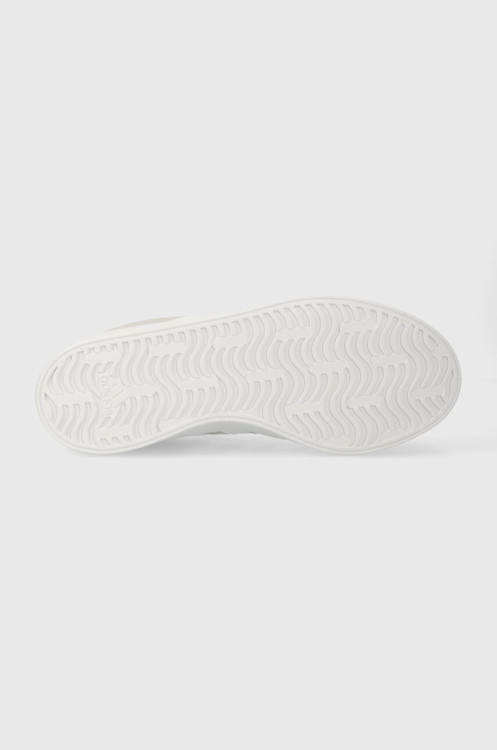 Kožené tenisky adidas Vl Court ID6280 sivá