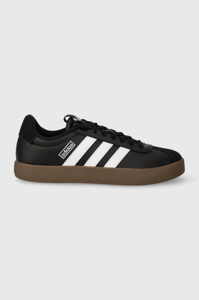 Sneakers boty adidas COURT imitace kůže černá ID8796