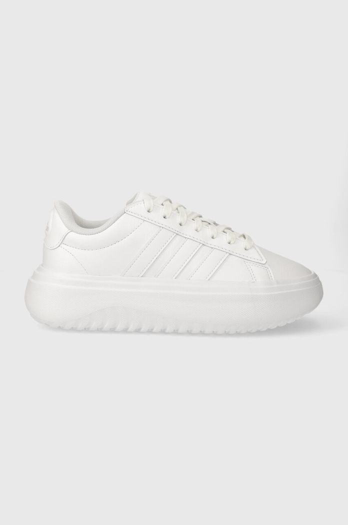 adidas sneakersy Grand Court Platform imitacja skóry licowej biały IE1089