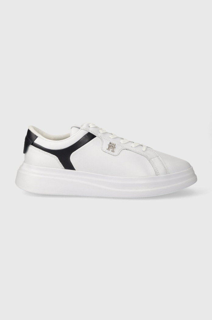 Δερμάτινα sneakers Tommy Hilfiger POINTY COURT SNEAKER εξαιρετικά ελαφριά λευκό FW0FW07460