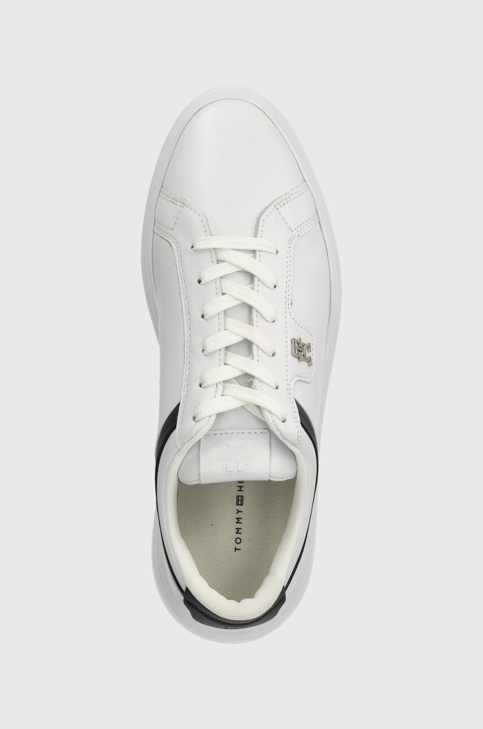 Δερμάτινα sneakers Tommy Hilfiger POINTY COURT SNEAKER λευκό FW0FW07460