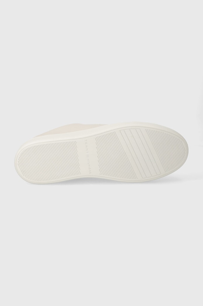 Tommy Hilfiger sneakersy skórzane ESSENTIAL COURT SNEAKER FW0FW07686 beżowy