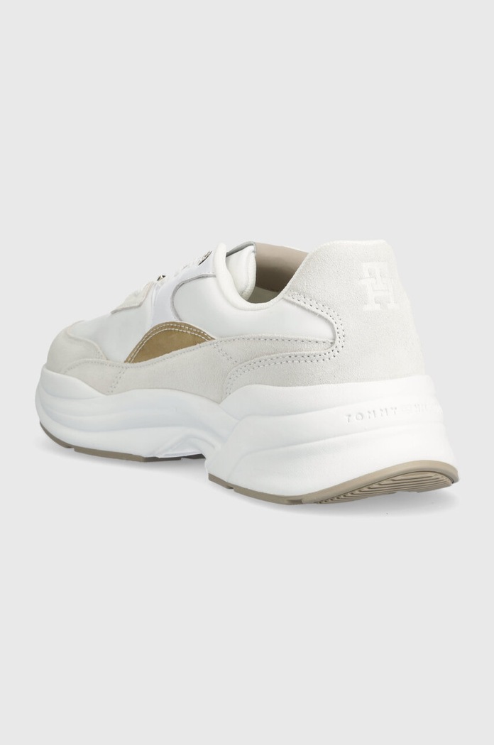 Boty Tenisky Tommy Hilfiger CHUNKY FEMININE RUNNER HARDWARE FW0FW07703 bílá