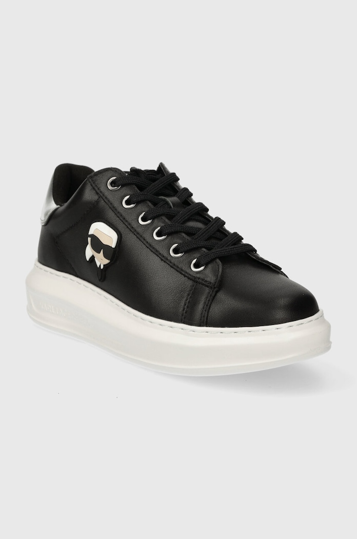Usnjene superge Karl Lagerfeld KAPRI KL62530N.000 črna SS24