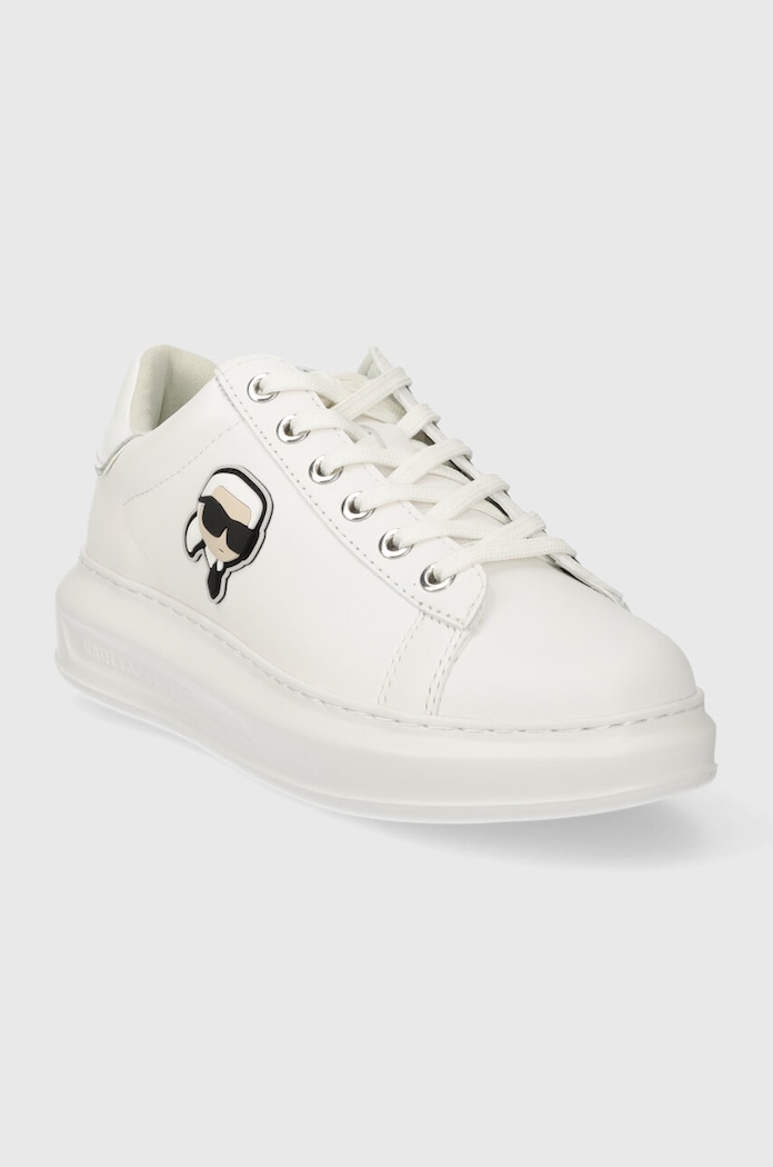 Kožené sneakers boty Karl Lagerfeld KAPRI KL62530N.01W bílá SS24
