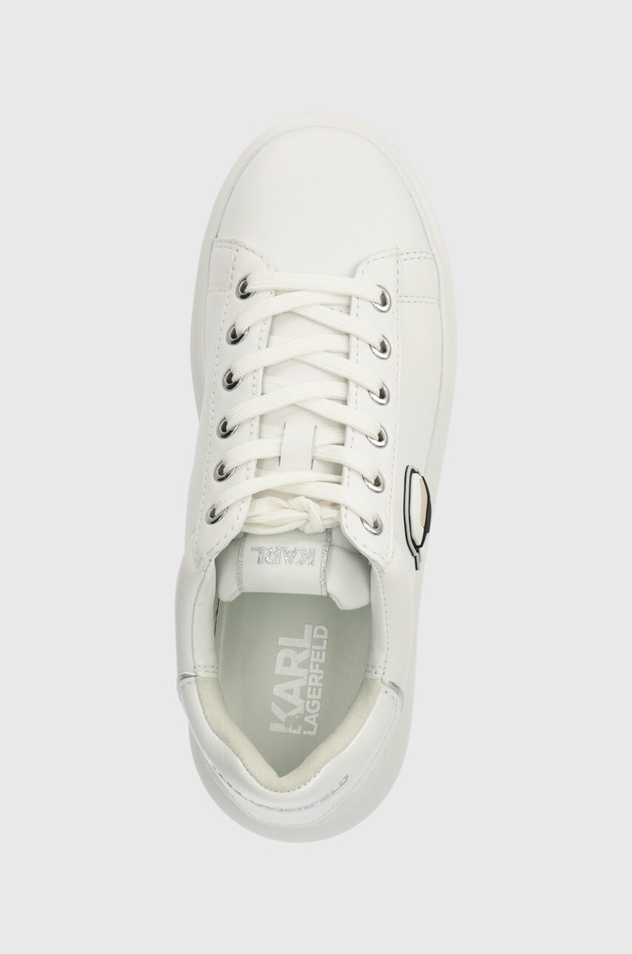 Kožené sneakers boty Karl Lagerfeld KAPRI bílá KL62530N.01W