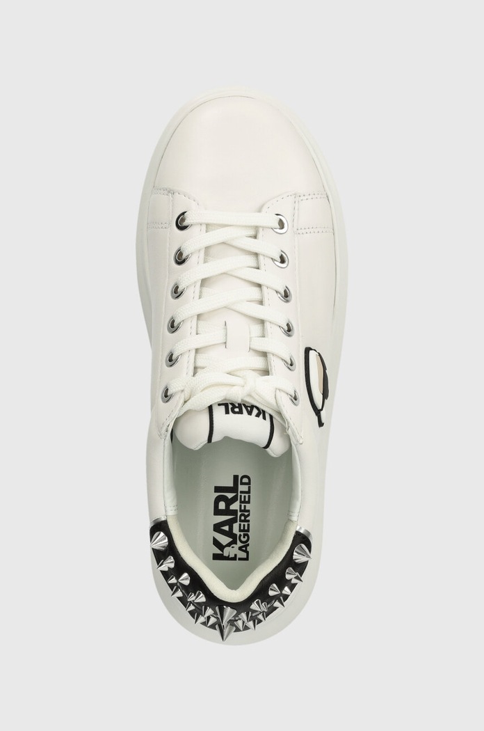 Кожени маратонки Karl Lagerfeld KAPRI бял KL62529N.011