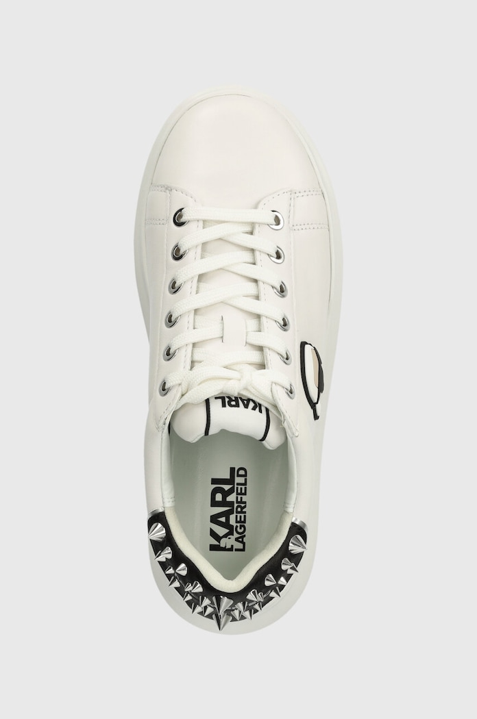 Кожени маратонки Karl Lagerfeld KAPRI бял KL62529N.011