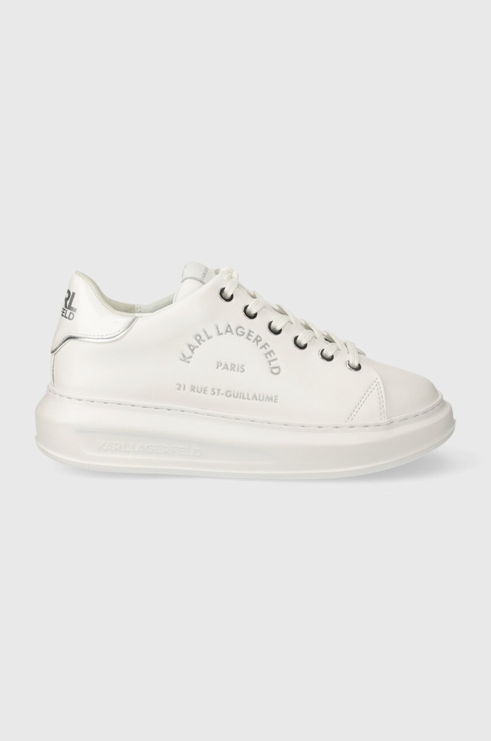 Karl Lagerfeld bőr sportcipő KAPRI Planet friendly fehér KL62539F.01S
