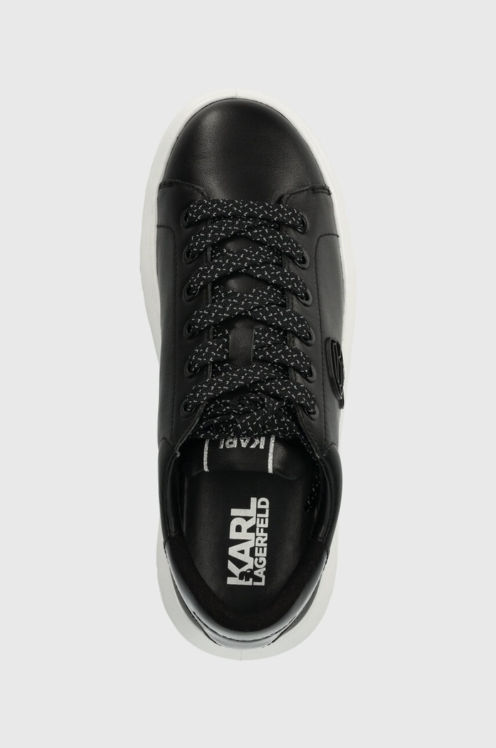 Karl Lagerfeld sneakersy skórzane KAPRI KITE czarny KL64530N.000