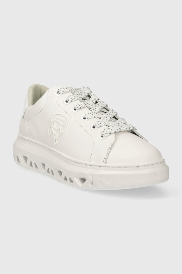 Karl Lagerfeld sneakersy skórzane KAPRI KITE KL64530N.011 biały SS24