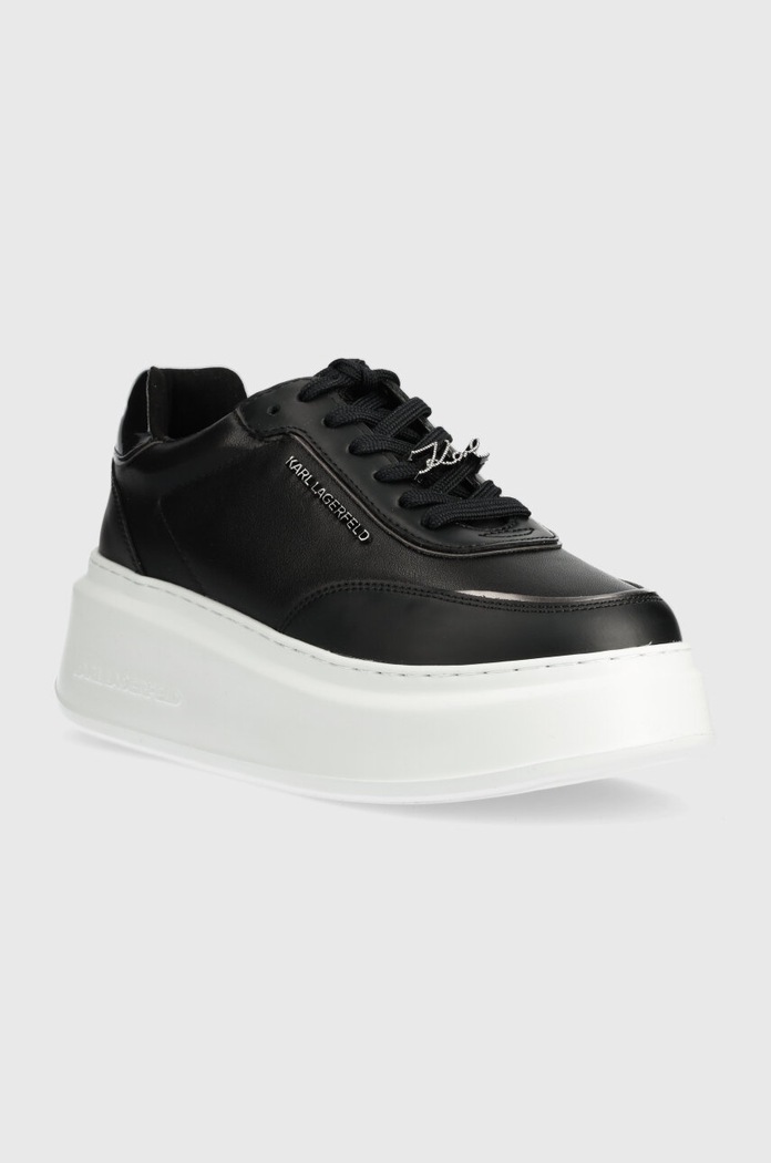 Karl Lagerfeld sneakersy skórzane ANAKAPRI KL63519.00S czarny SS24