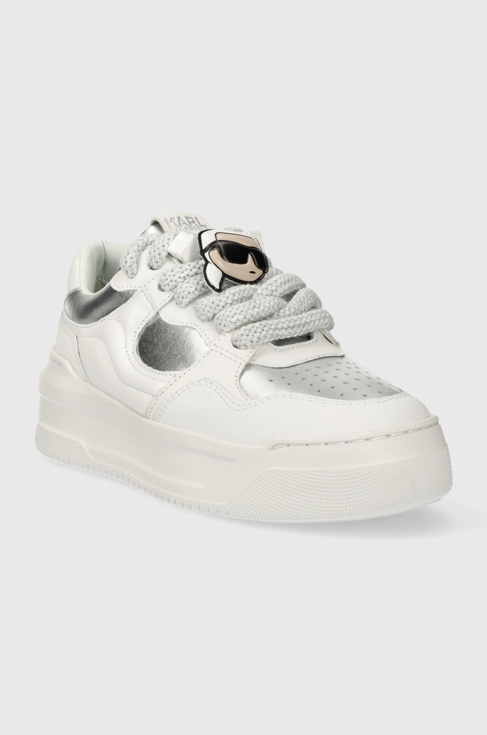 Karl Lagerfeld sneakersy skórzane KREW MAX KL63324.01S biały SS24