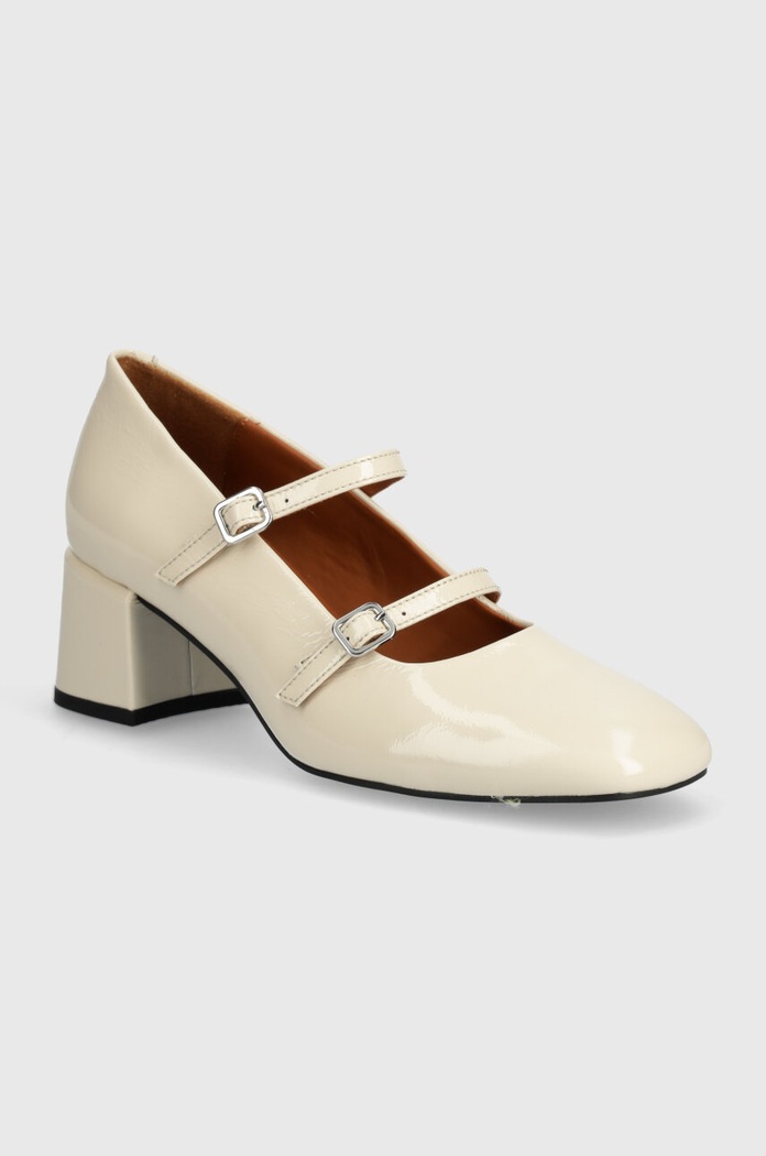 Vagabond Shoemakers czółenka skórzane ADISON 5-8 cm beżowy 5739.160.37