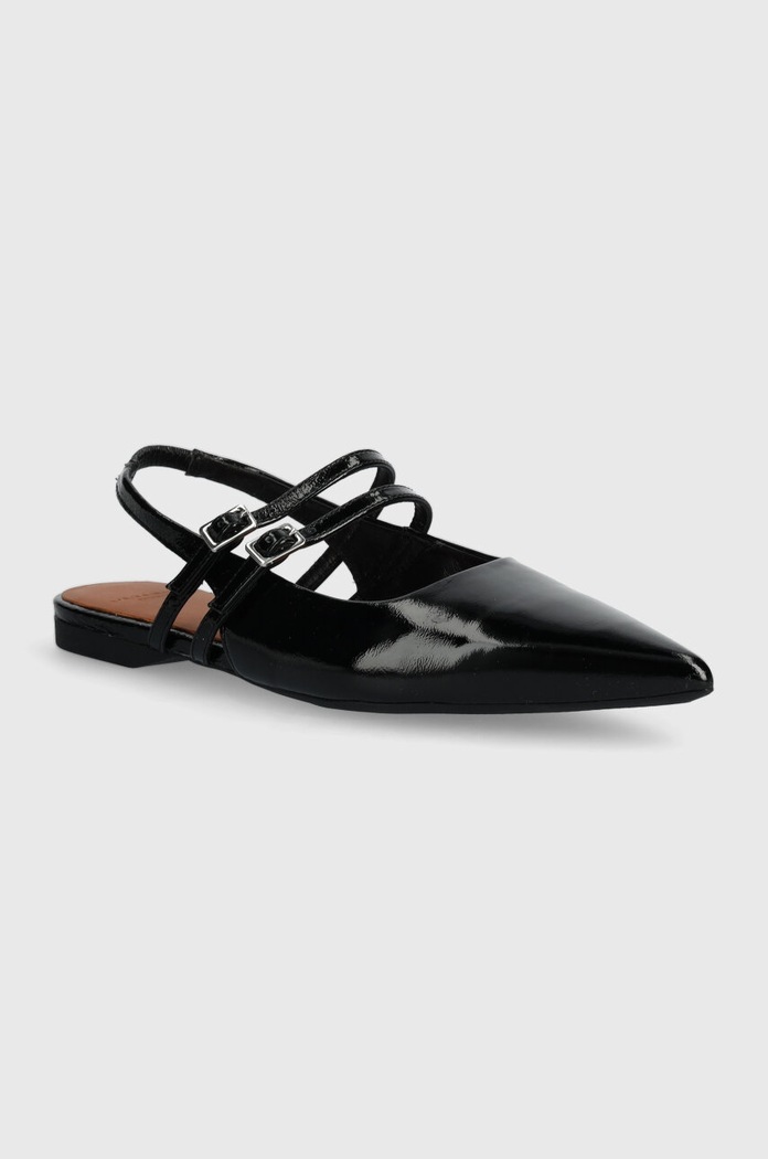 Vagabond Shoemakers baleriny skórzane HERMINE skóra lakierowana czarny 5733.260.20