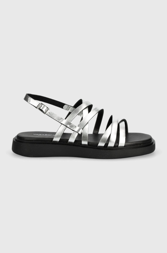 Vagabond Shoemakers sandały skórzane CONNIE 5757.583.79 srebrny SS24
