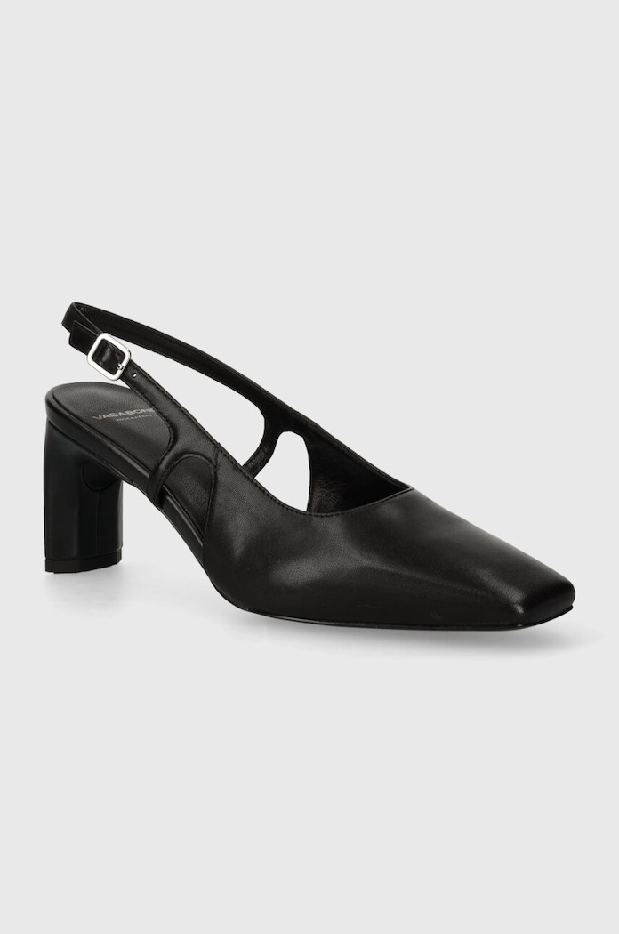 Δερμάτινες γόβες Vagabond Shoemakers VENDELA χοντρό τακούνι μαύρο 5723.101.20