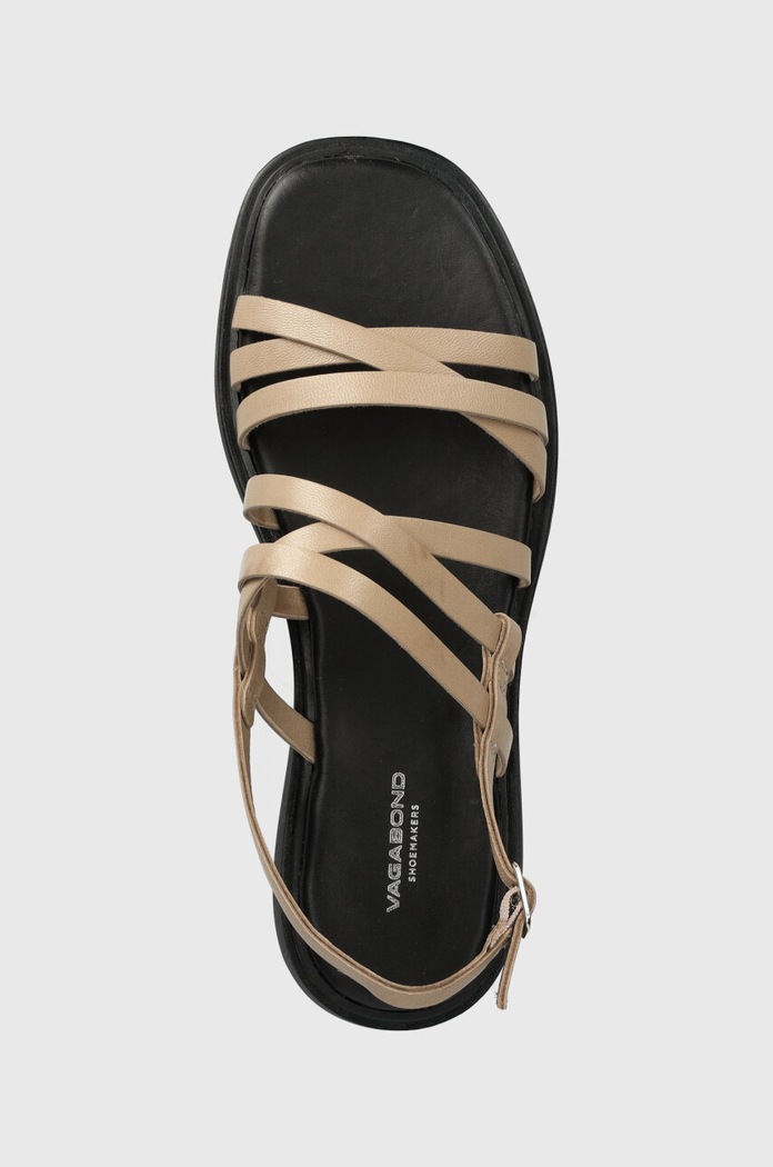 Vagabond Shoemakers sandały skórzane CONNIE beżowy 5757.501.09