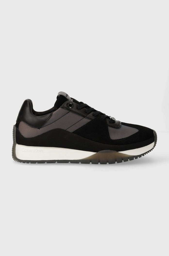 Calvin Klein sneakersy ORIGIN RUNNER LUM imitacja zamszu czarny HW0HW01856