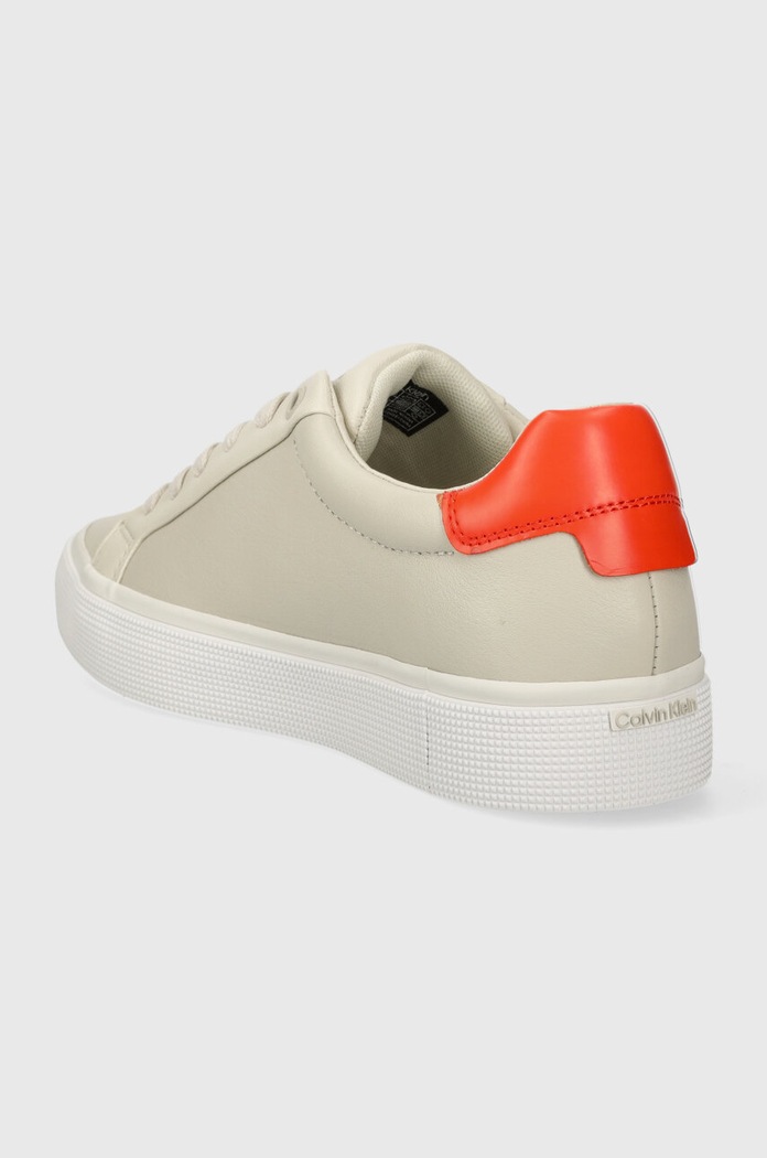 Boty Tenisky Calvin Klein VULC LACE UP - DIAMOND FOXING HW0HW01865 béžová