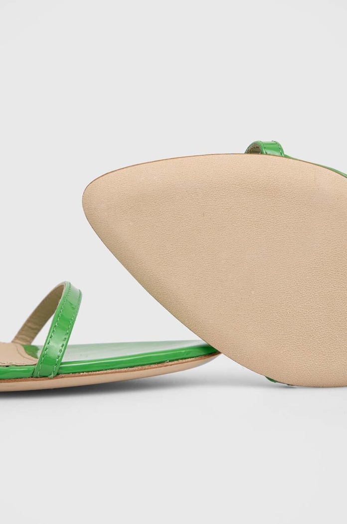 Δερμάτινα πέδιλα Custommade Amy Patent 000200098.311 πράσινο