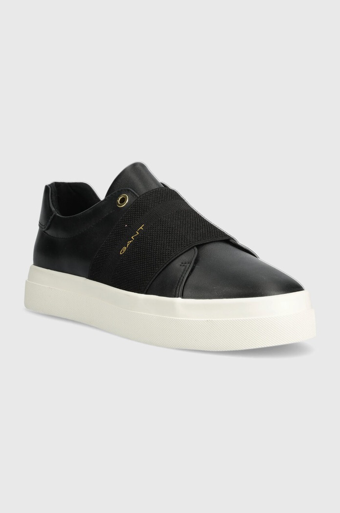 Δερμάτινα sneakers Gant Avona 28531450.G00 μαύρο SS24