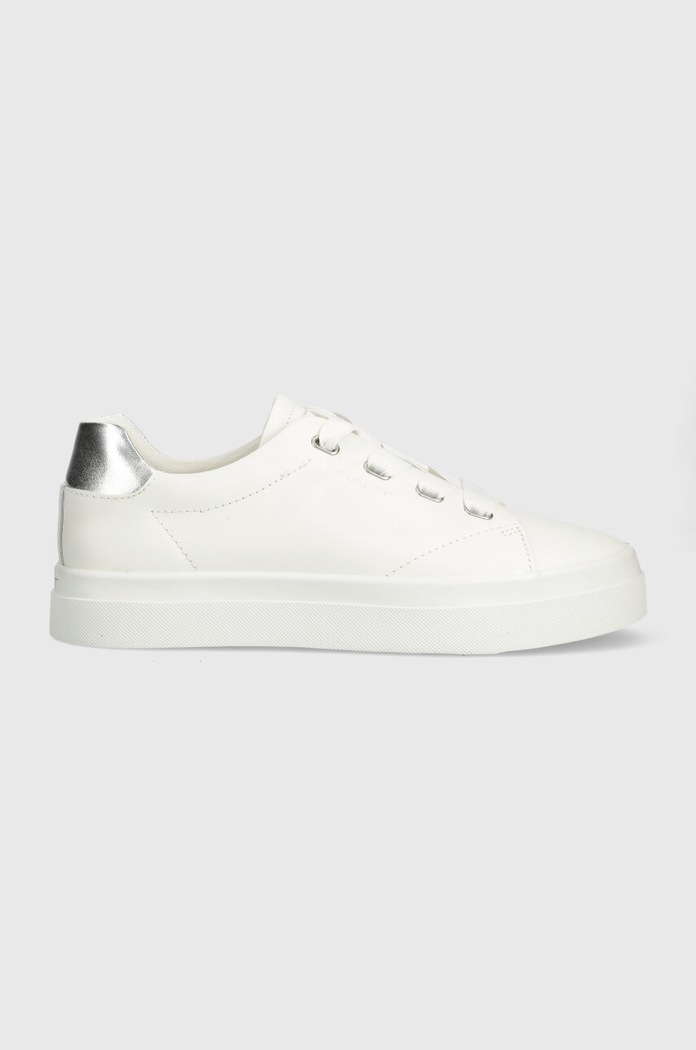 Δερμάτινα sneakers Gant Avona φλατ λευκό 28531451.G312