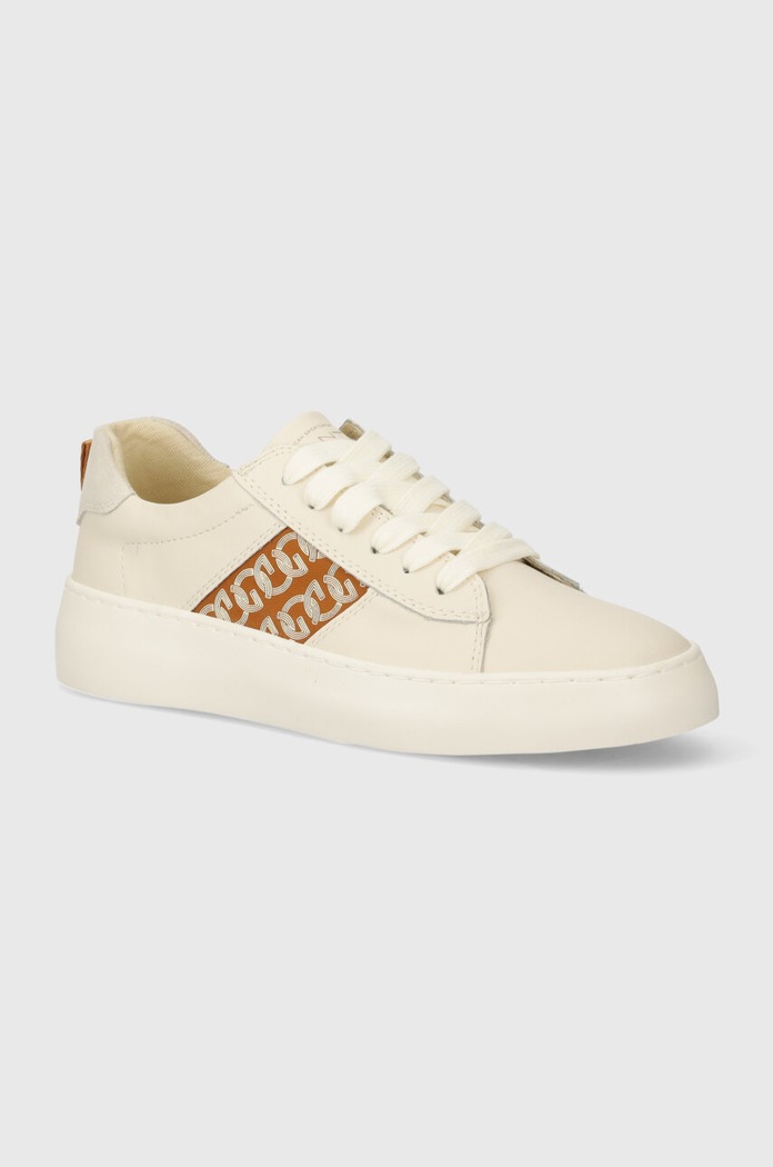 Δερμάτινα sneakers Gant Lawill υφασμάτινο μπεζ 28531507.G153