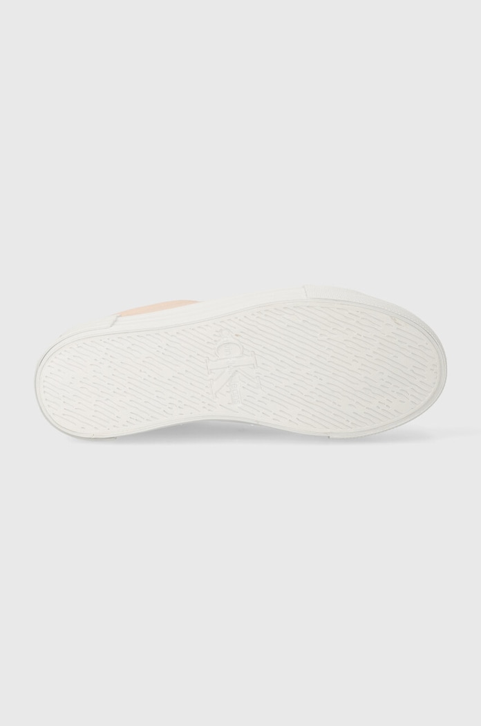 Calvin Klein Jeans sneakersy BOLD VULC FLATF LOW LACE LTH ML YW0YW01294 różowy