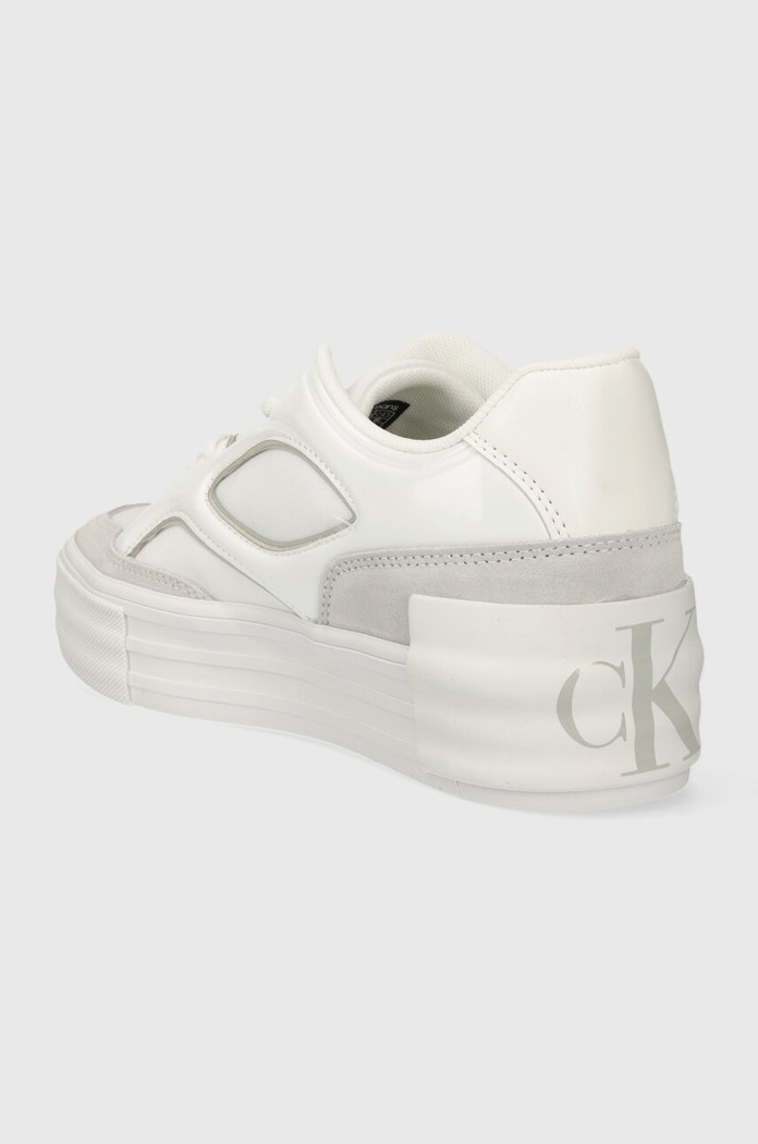 Cipők Calvin Klein Jeans sportcipő BOLD VULC FLATF LACE MIX MG LUM YW0YW01295 fehér