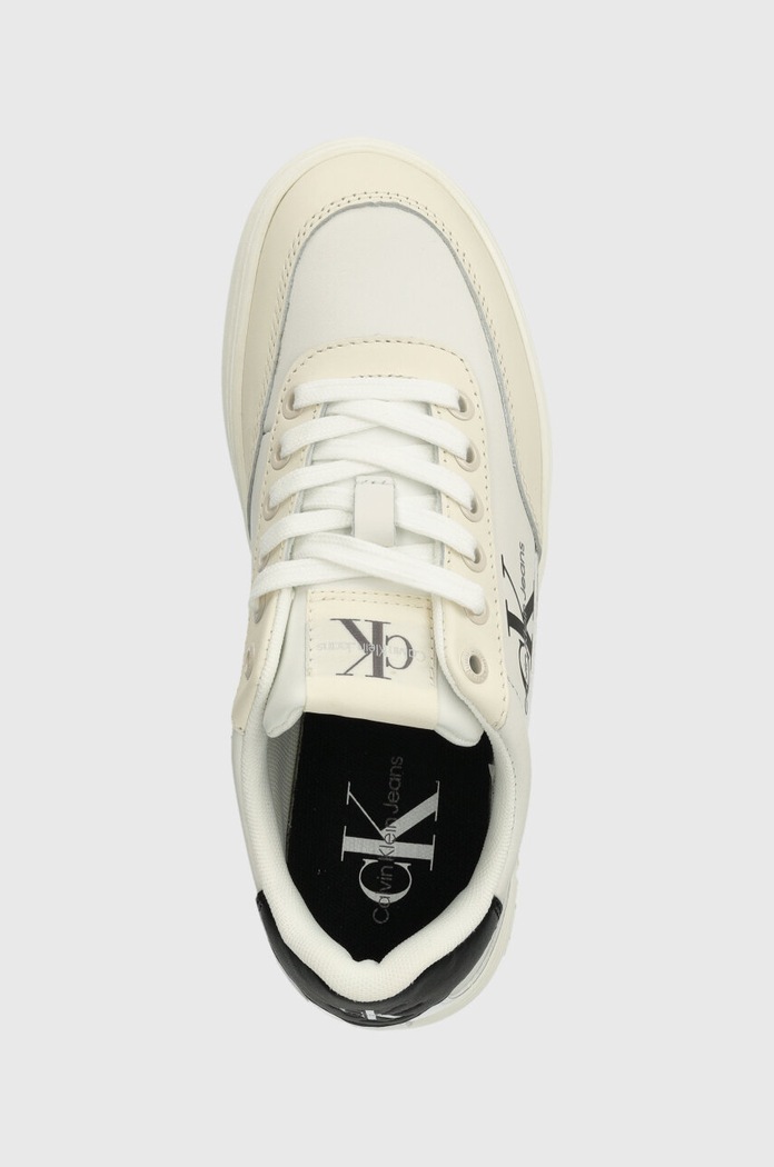 Calvin Klein Jeans sneakersy CLASSIC CUPSOLE LOW LACE LTH ML biały YW0YW01296