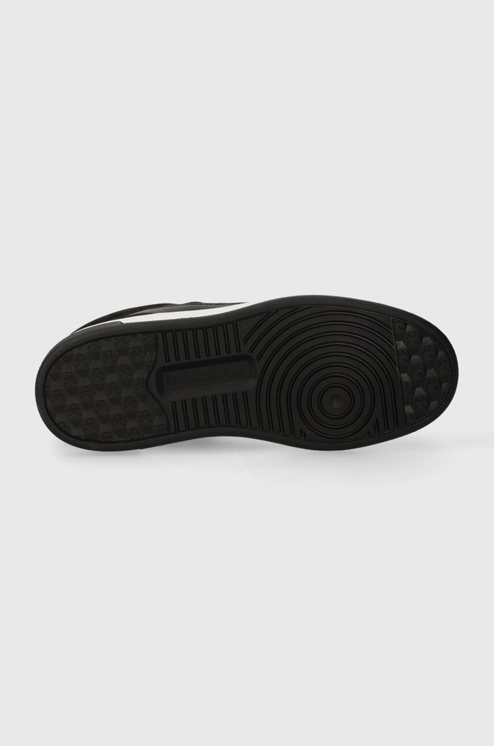 Kožené tenisky Calvin Klein Jeans BASKET CUPSOLE HIGH MIX ML FAD Calvin Klein Jeans černá YW0YW01300