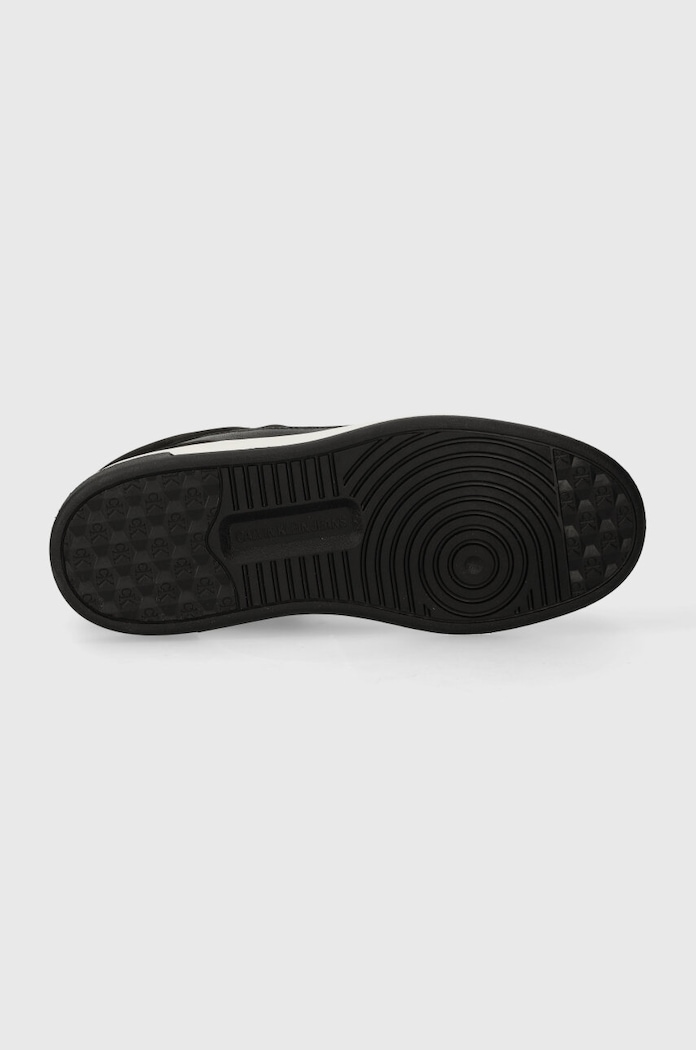 Kožené tenisky Calvin Klein Jeans BASKET CUPSOLE HIGH MIX ML FAD Calvin Klein Jeans černá YW0YW01300