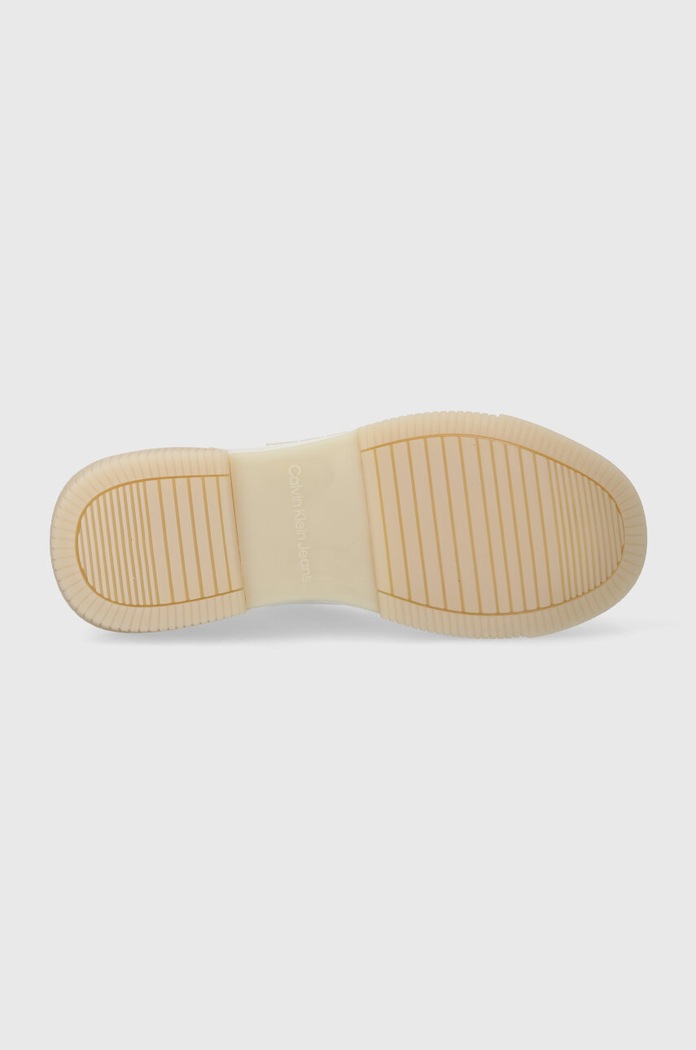 Calvin Klein Jeans bőr sportcipő CHUNKY CUPSOLE 2.0 LTH IN LUM YW0YW01313 fehér