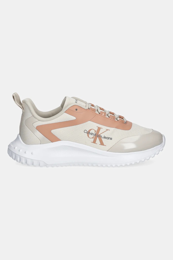 Calvin Klein Jeans sneakersy EVA RUNNER LOW LACE MIX ML WN YW0YW01442 beżowy SS25