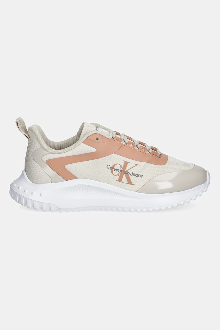 Calvin Klein Jeans sneakersy EVA RUNNER LOW LACE MIX ML WN YW0YW01442 beżowy SS25