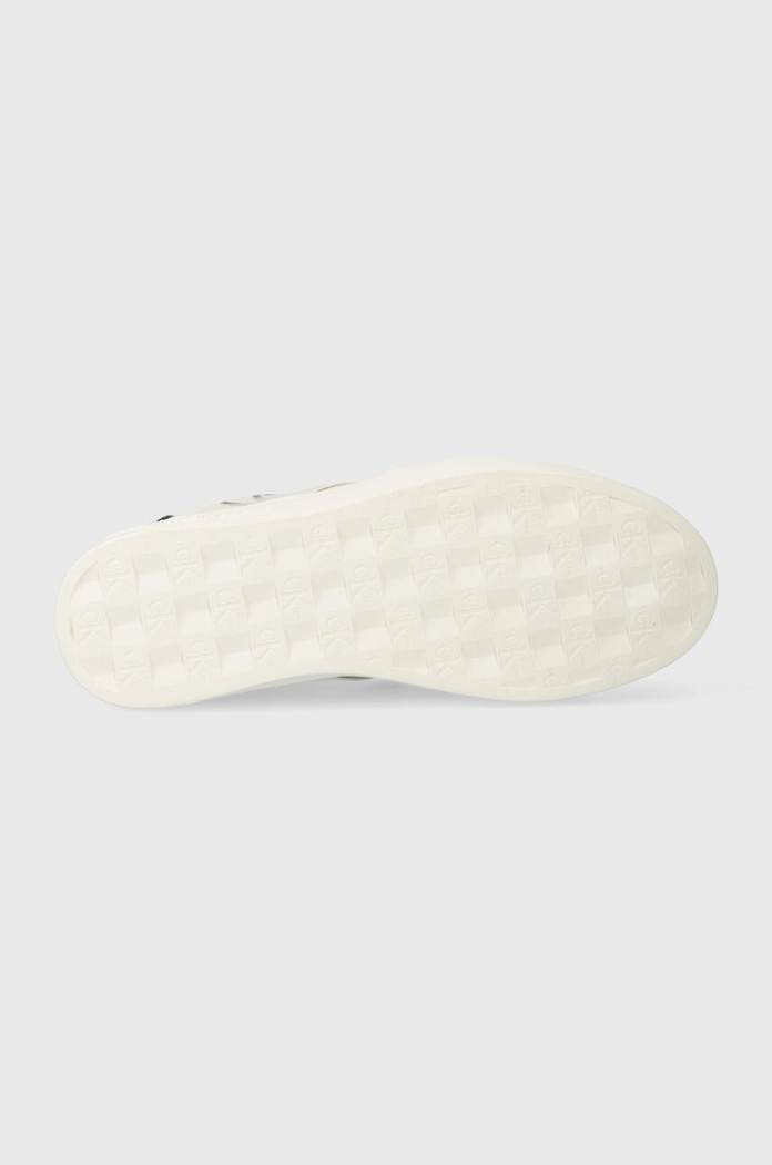 Calvin Klein Jeans sneakersy skórzane CLASSIC CUPSOLE ELAST LTH YW0YW01443 biały