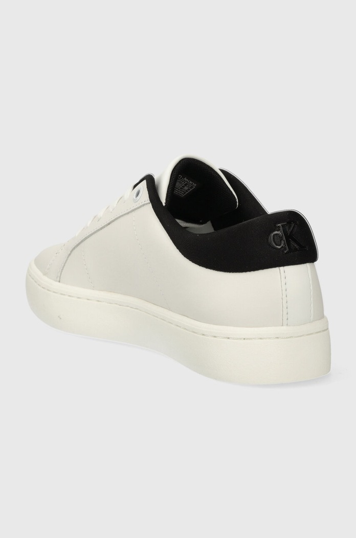 Obuwie Calvin Klein Jeans sneakersy skórzane CLASSIC CUPSOLE LOWLACEUP LTH WN YW0YW01444 biały