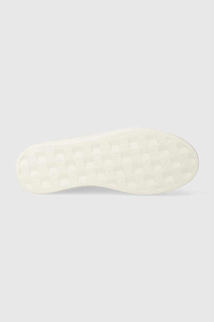 Calvin Klein Jeans sneakersy skórzane CLASSIC CUPSOLE LOWLACEUP LTH WN YW0YW01444 biały
