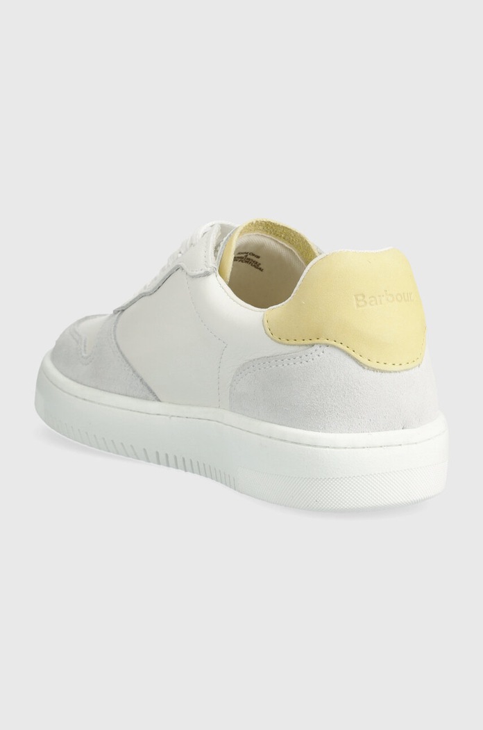 Încălțăminte Barbour Sneakers din piele Celeste LFO0691WH32 alb