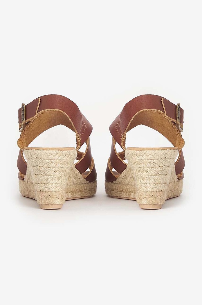 Barbour sandały skórzane Yolanda brązowy LFO0695TA12