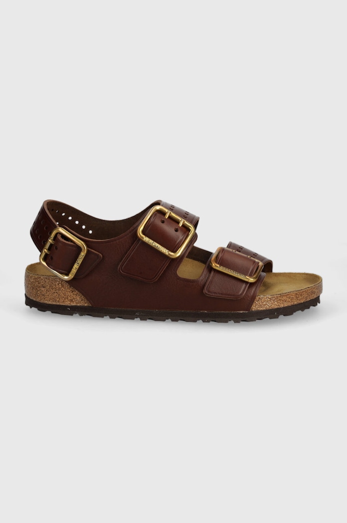 Birkenstock bőr szandál Milano Bold Gap 1023595 barna SS24