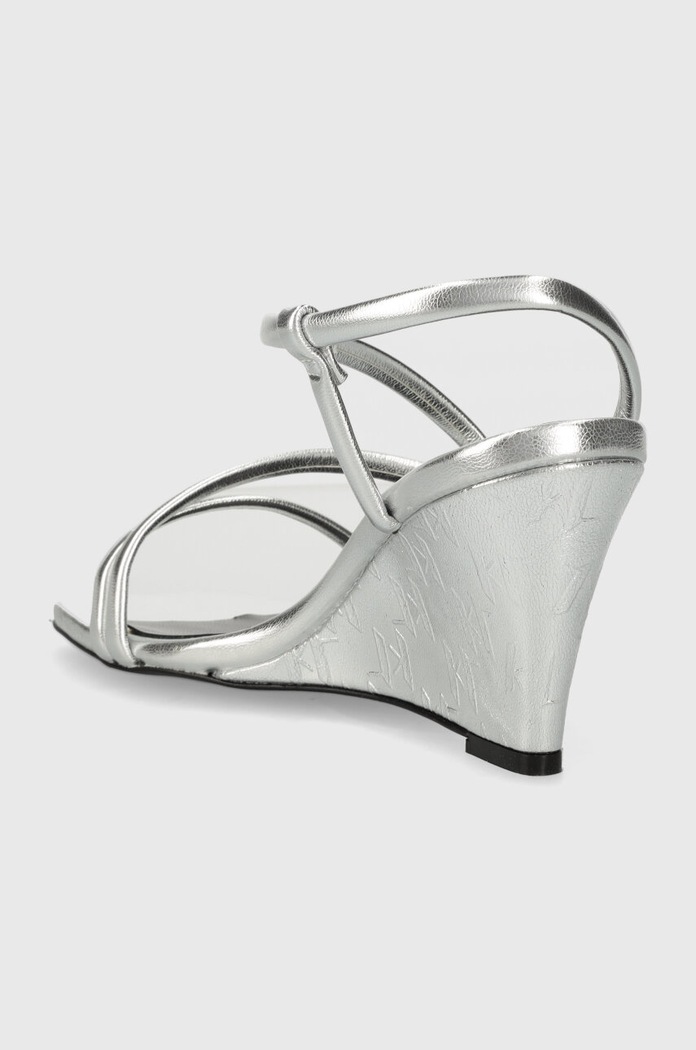 Obuwie Karl Lagerfeld sandały RIALTO KL34405.1SL srebrny