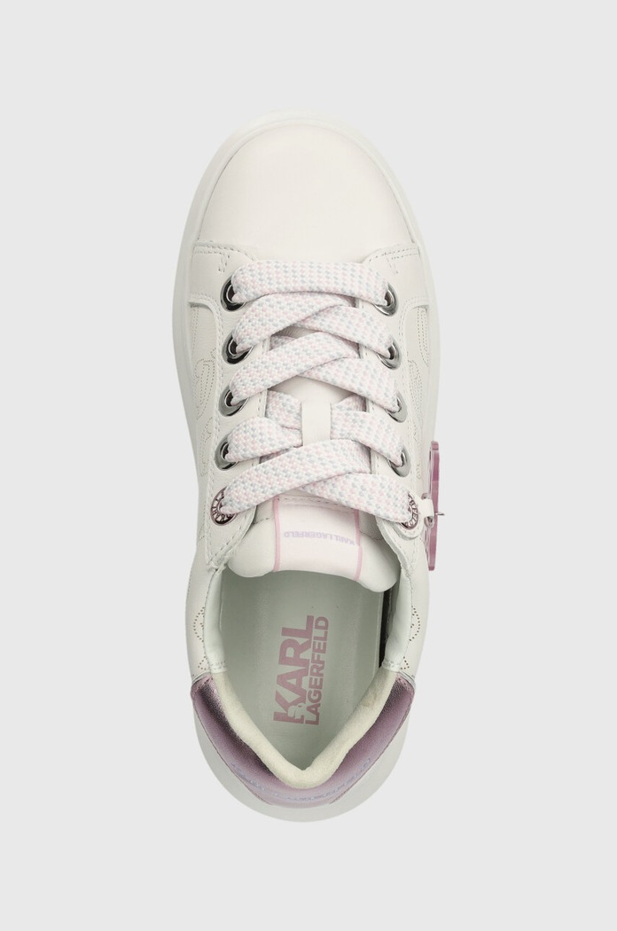 Karl Lagerfeld sneakersy skórzane KAPRI NFT biały KL62522.01V