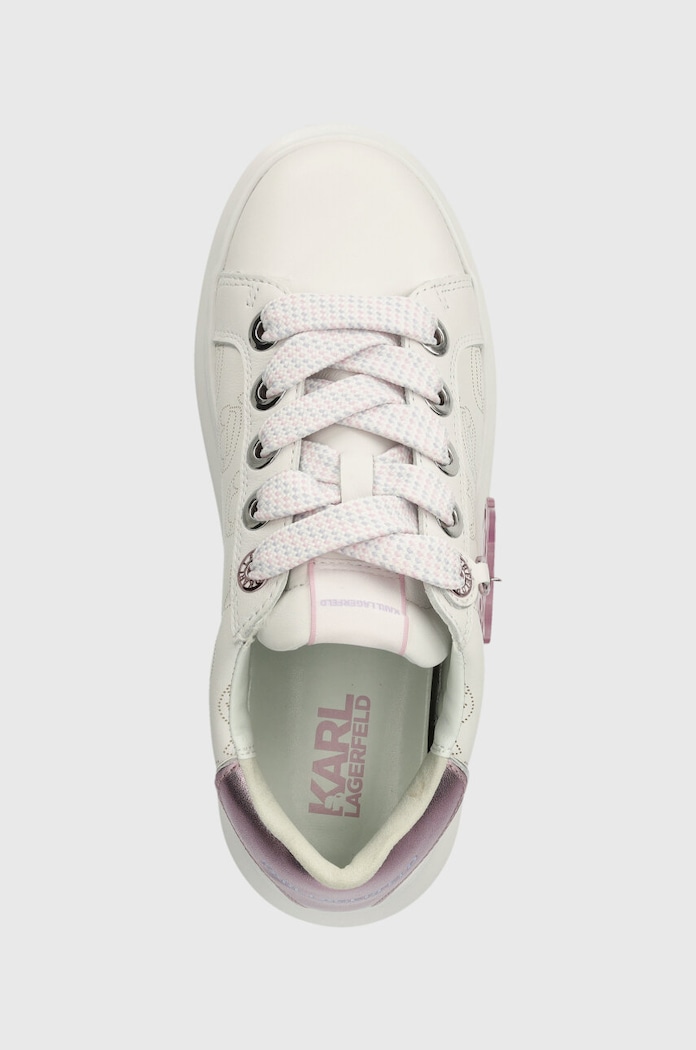 Karl Lagerfeld sneakersy skórzane KAPRI NFT biały KL62522.01V