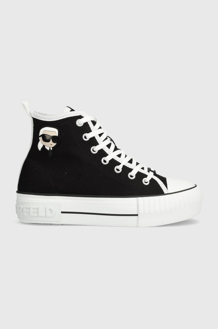 Karl Lagerfeld trampki KAMPUS MAX NFT platforma czarny KL60444.900