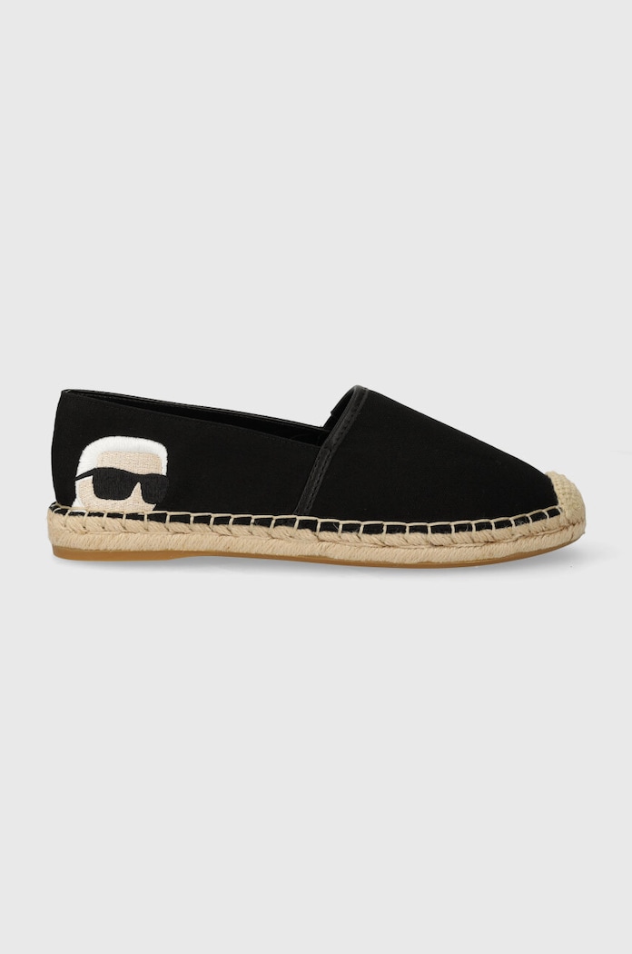 Karl Lagerfeld espadryle KAMINI tekstylny czarny KL80111N.900